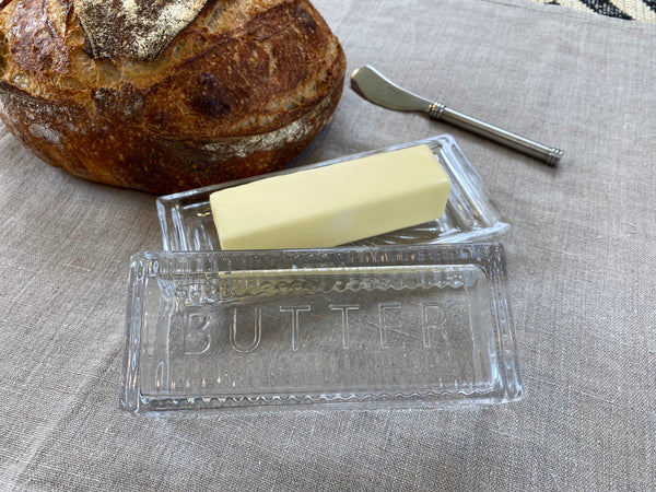 Glass 2024 butter dish