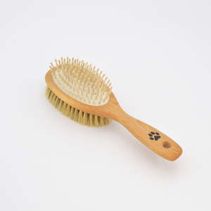 Pet Brush, wood pin and bristle