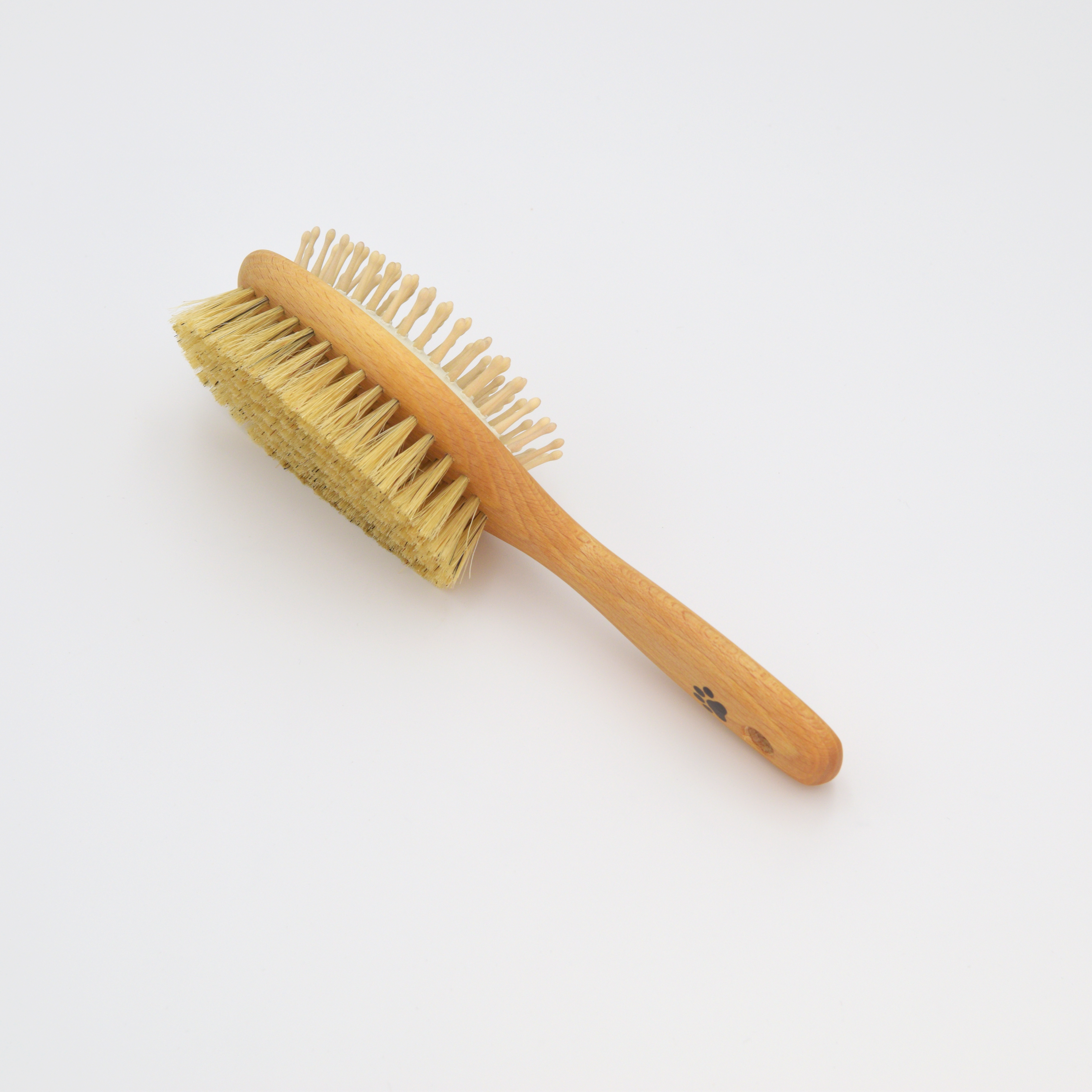 Pet Brush, wood pin and bristle