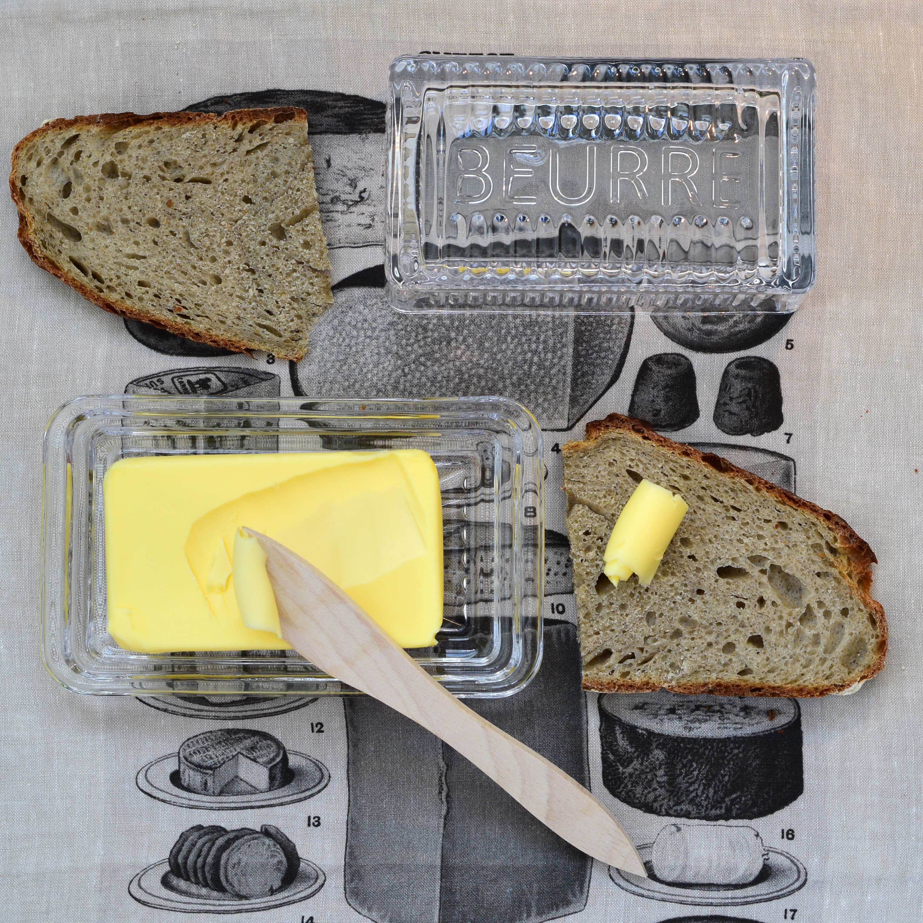 Butter Dish - European ("Beurre") - Earth & Nest