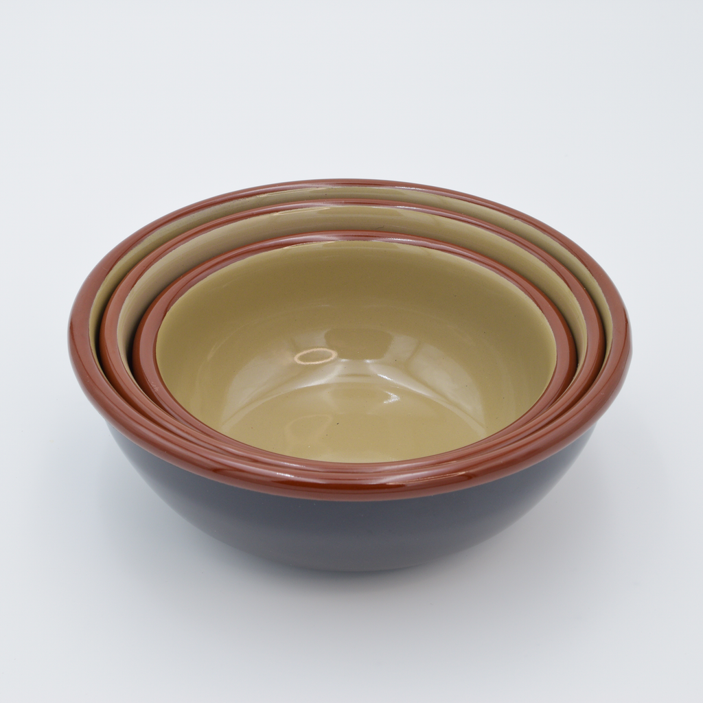 Enamel Bowls Set of 3 - Earth & Nest