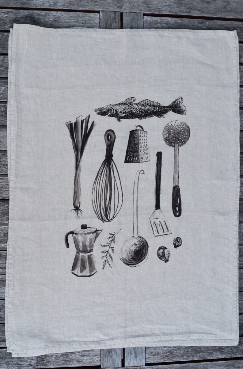 Linen Tea Towel - Earth & Nest