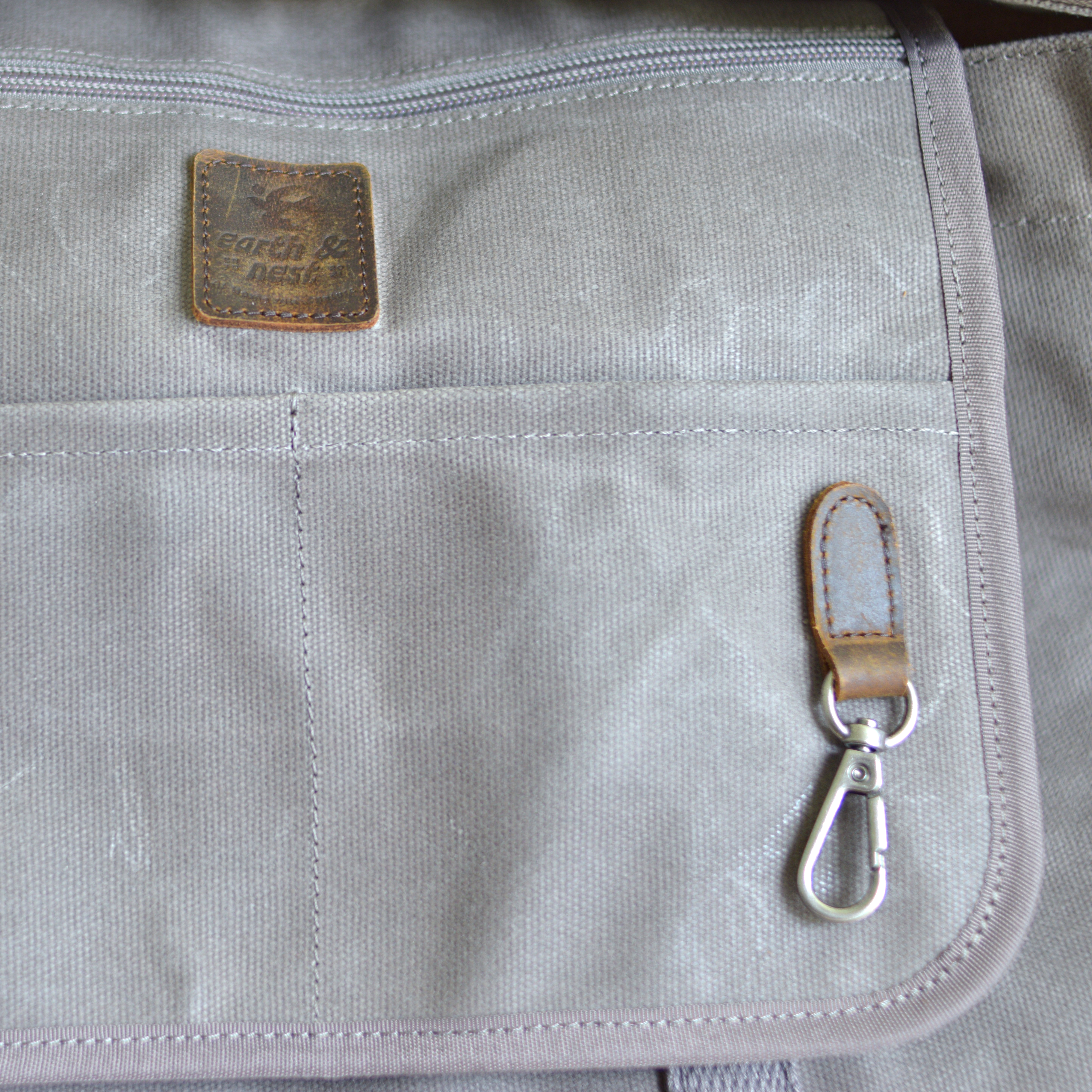 Waxed Canvas Tote Bag - Earth & Nest