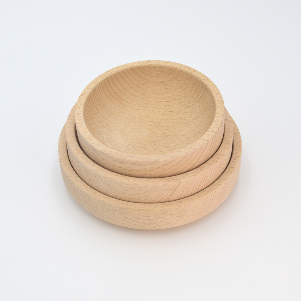 Wooden Bowl, Beechwood - Earth & Nest