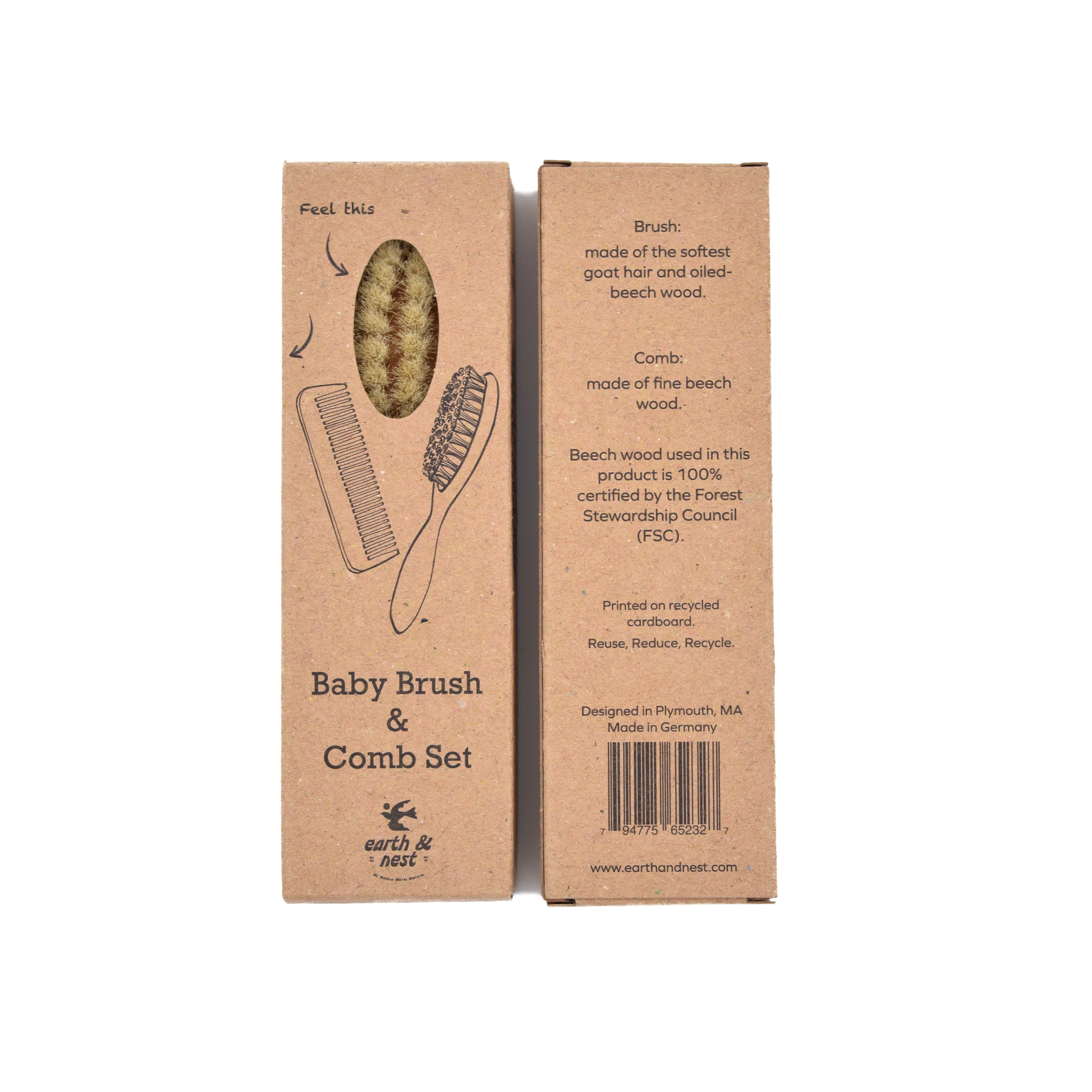 Baby Brush and comb set - Earth & Nest