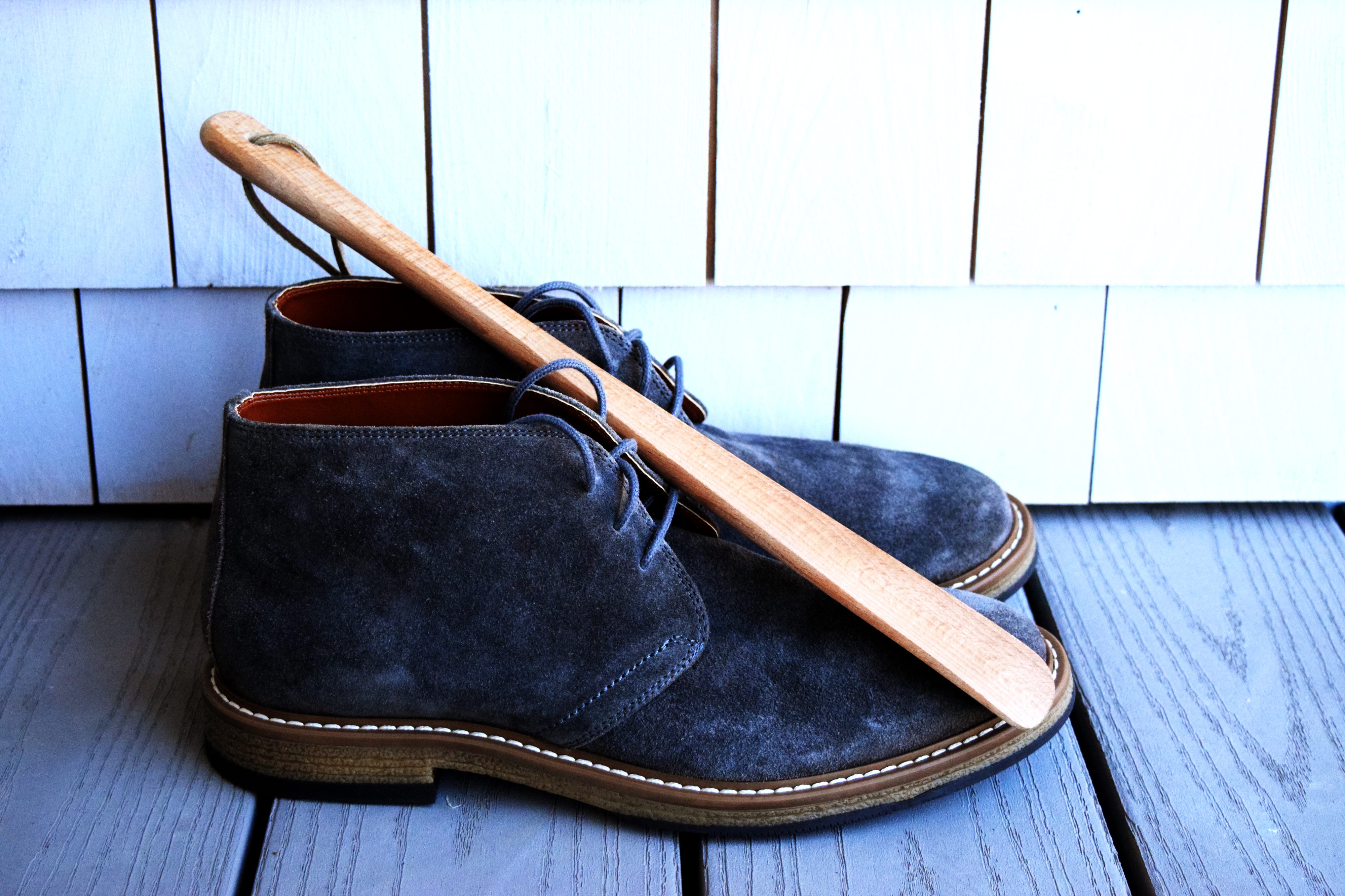 Shoehorn leather strap