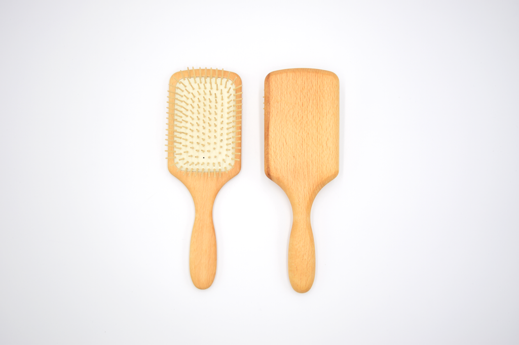 Hair Brush Paddle Wood Pins